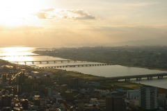 Sonnuntergang Osaka / Osaka sunset, Japan